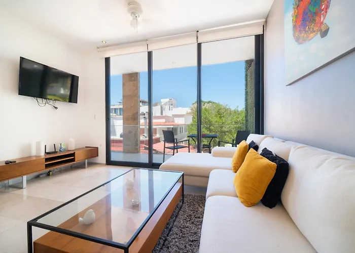 With Balcony & Pool In * Playa del Carmen
